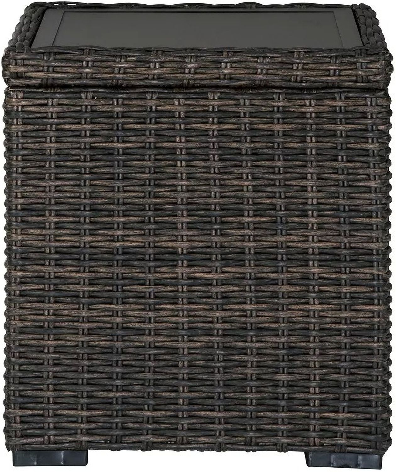 Grasson Lane Brown Outdoor Square End Table P783702