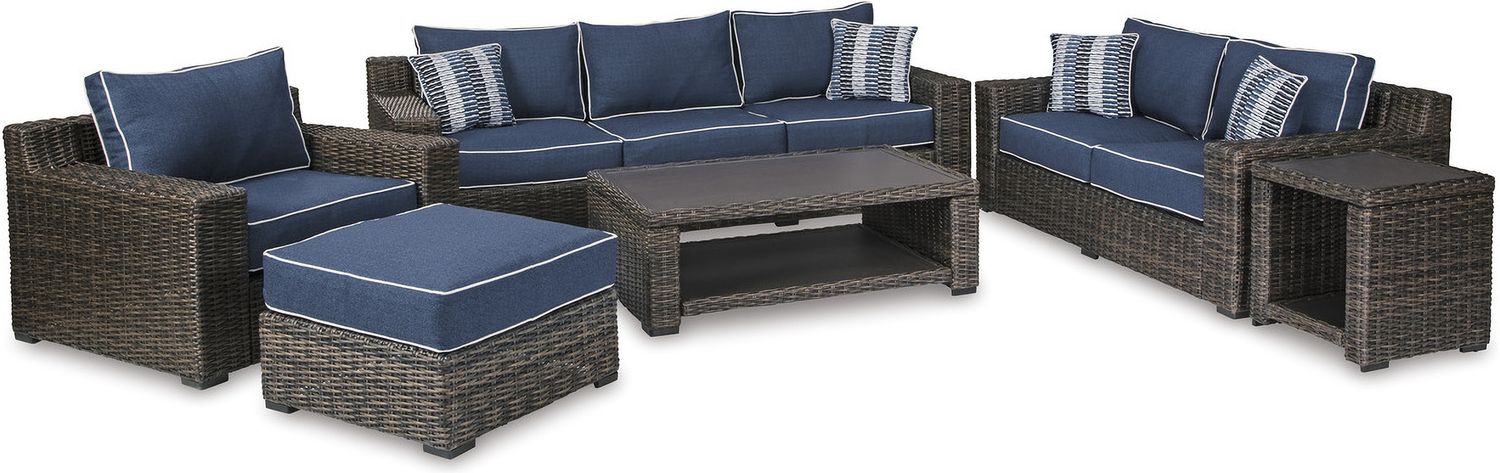 Grasson Lane Brown Outdoor Square End Table P783702
