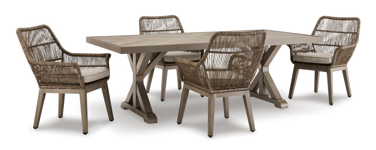 Beachcroft Beige Rectangular Dining Table P791625