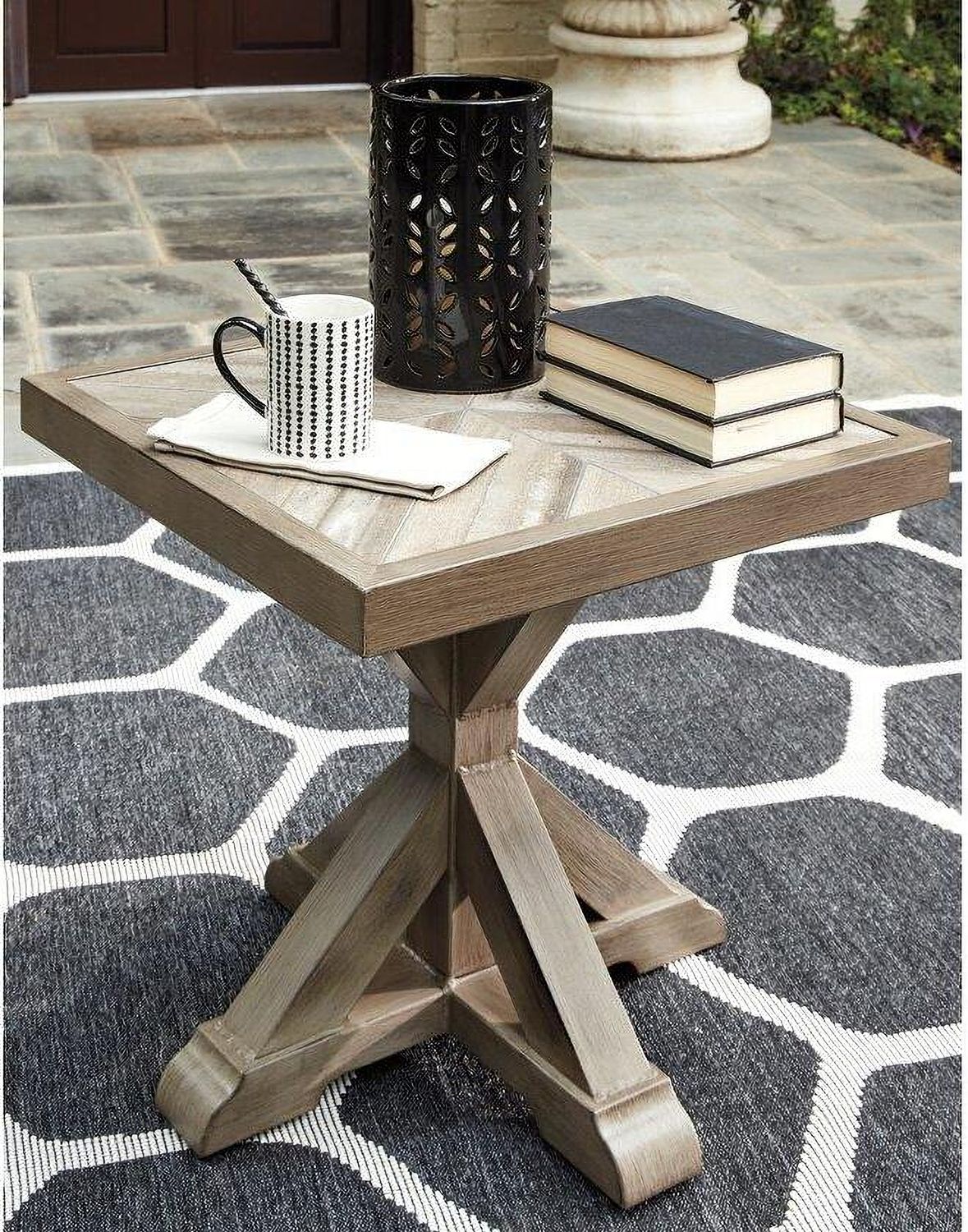Beachcroft Beige Square End Table P791702