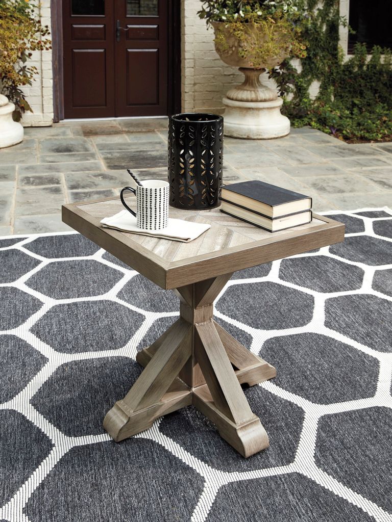 Beachcroft Beige Square End Table P791702