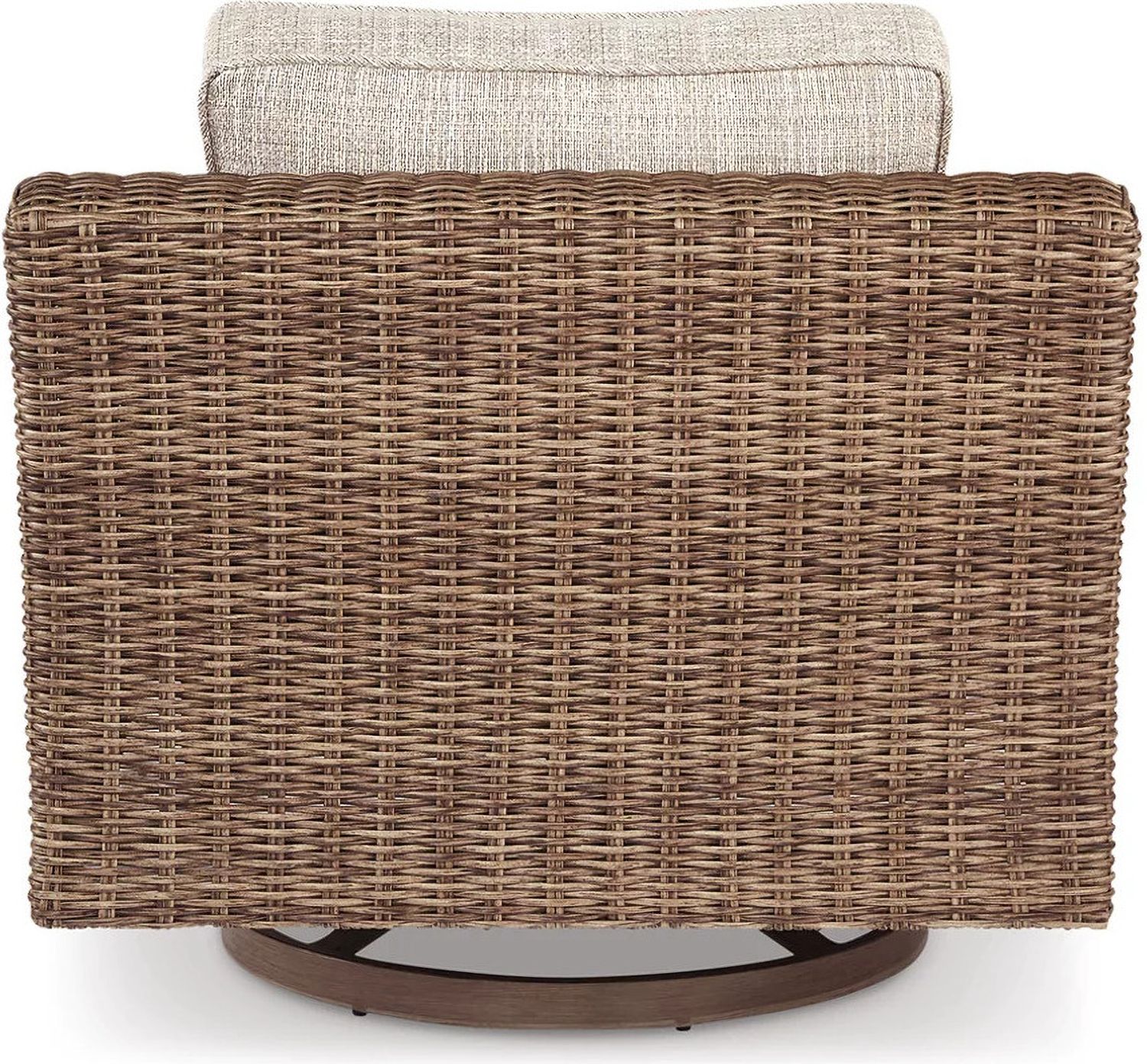 Beachcroft Light Gray Outdoor Swivel Lounge Chair P791821