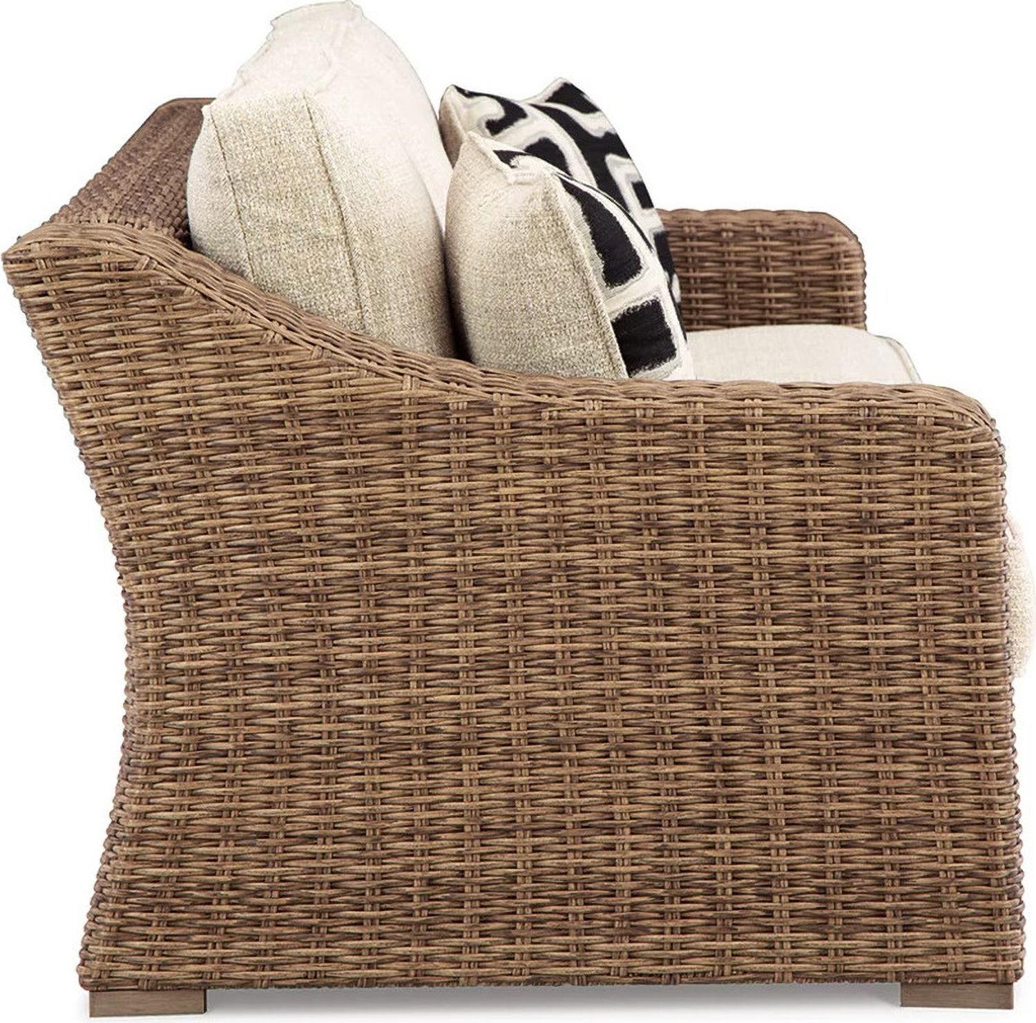 Beachcroft Light Gray Outdoor Sofa with Cushion P791838