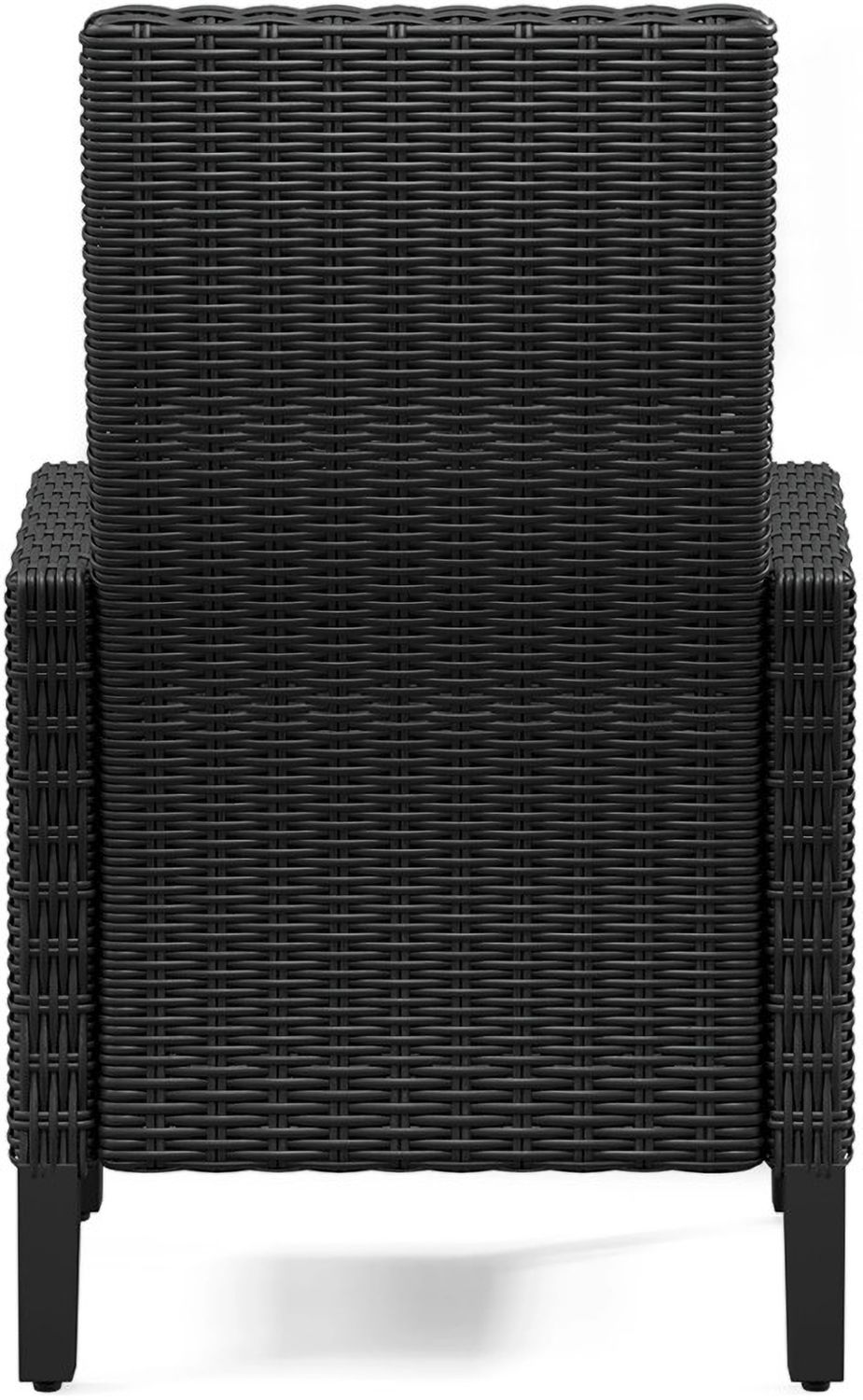 Beachcroft Outdoor Arm Chair with Cushion Set of 2 In Black/Light Gray P792601A
