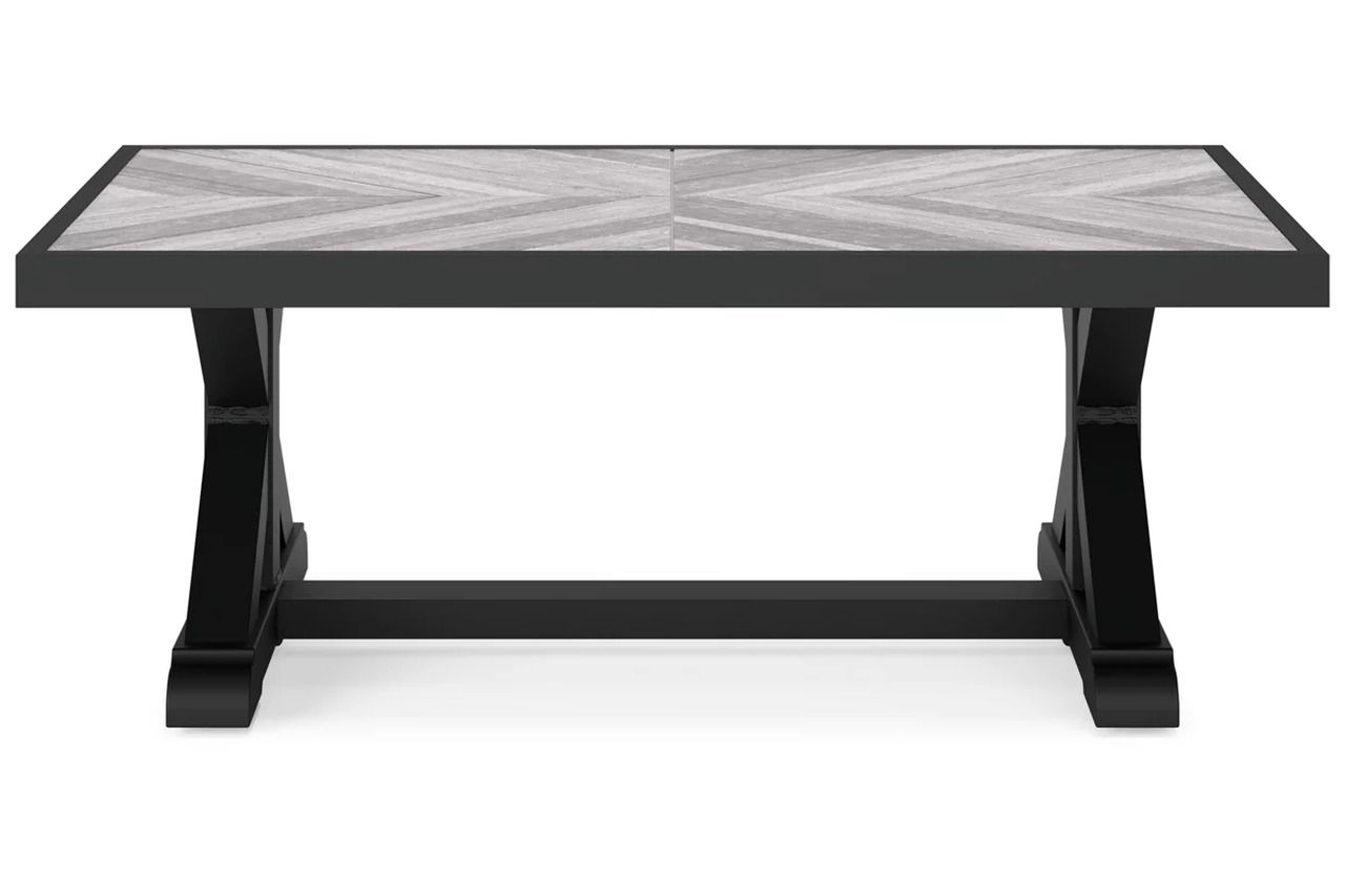 Beachcroft 3-Piece Outdoor Sectional In Black/Light Gray P792P1
