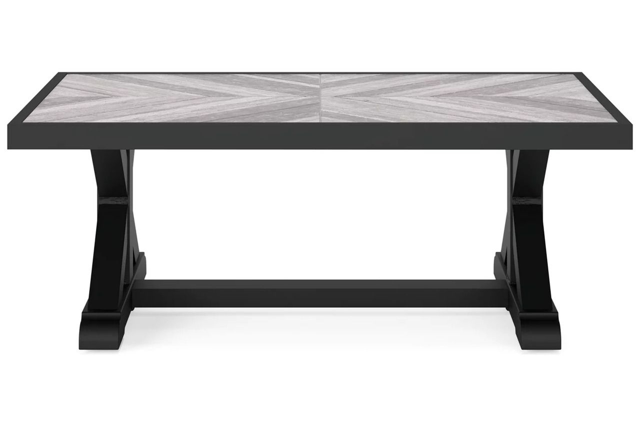 Beachcroft 3-Piece Outdoor Sectional In Black/Light Gray P792P1