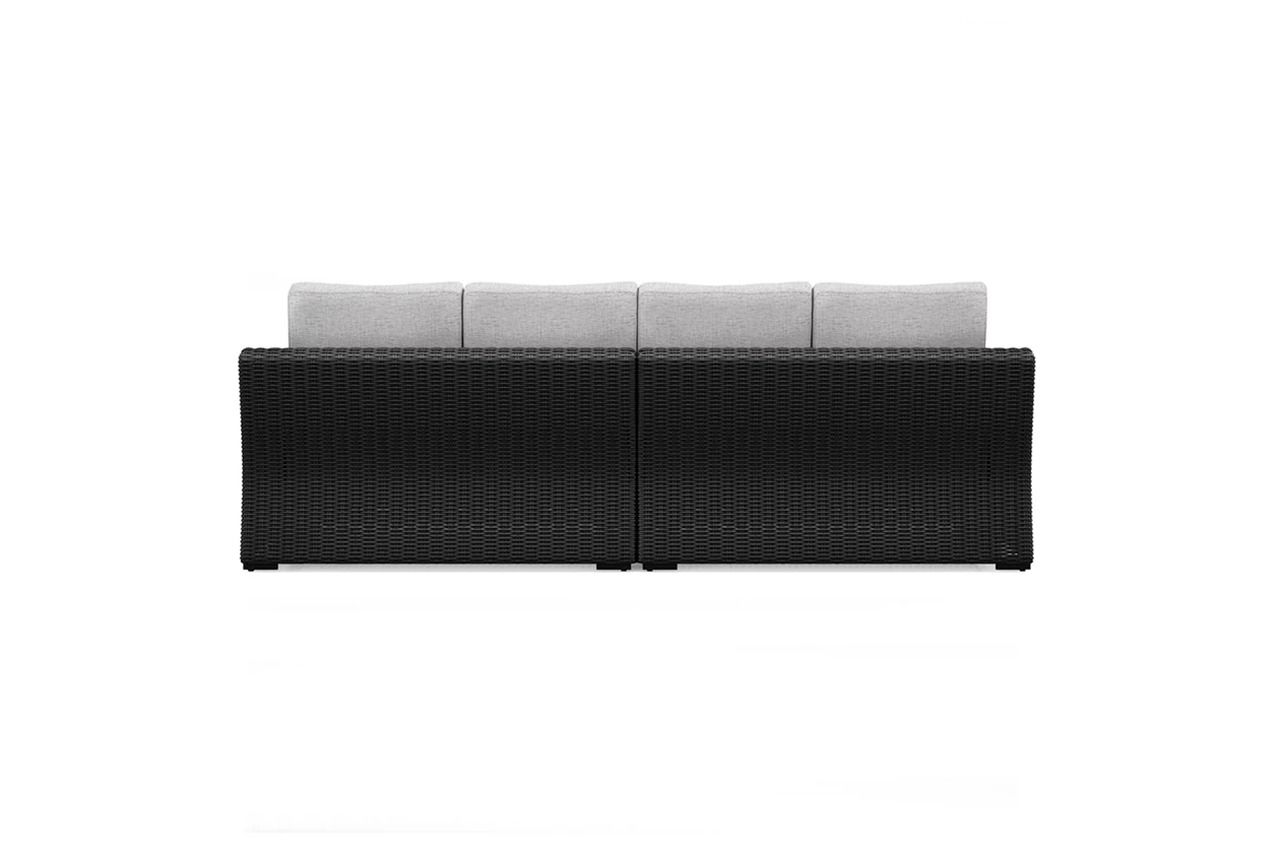 Beachcroft 3-Piece Outdoor Sectional In Black/Light Gray P792P1