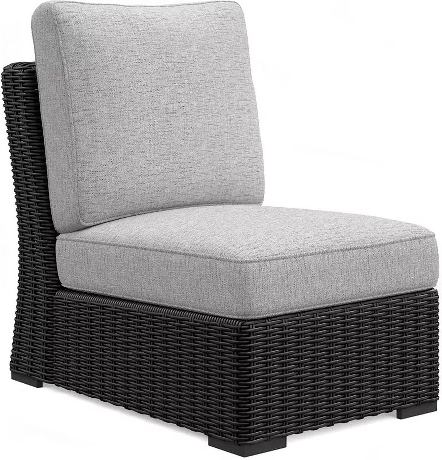 Beachcroft 4-Piece Outdoor Sectional In Black/Light Gray P792P2