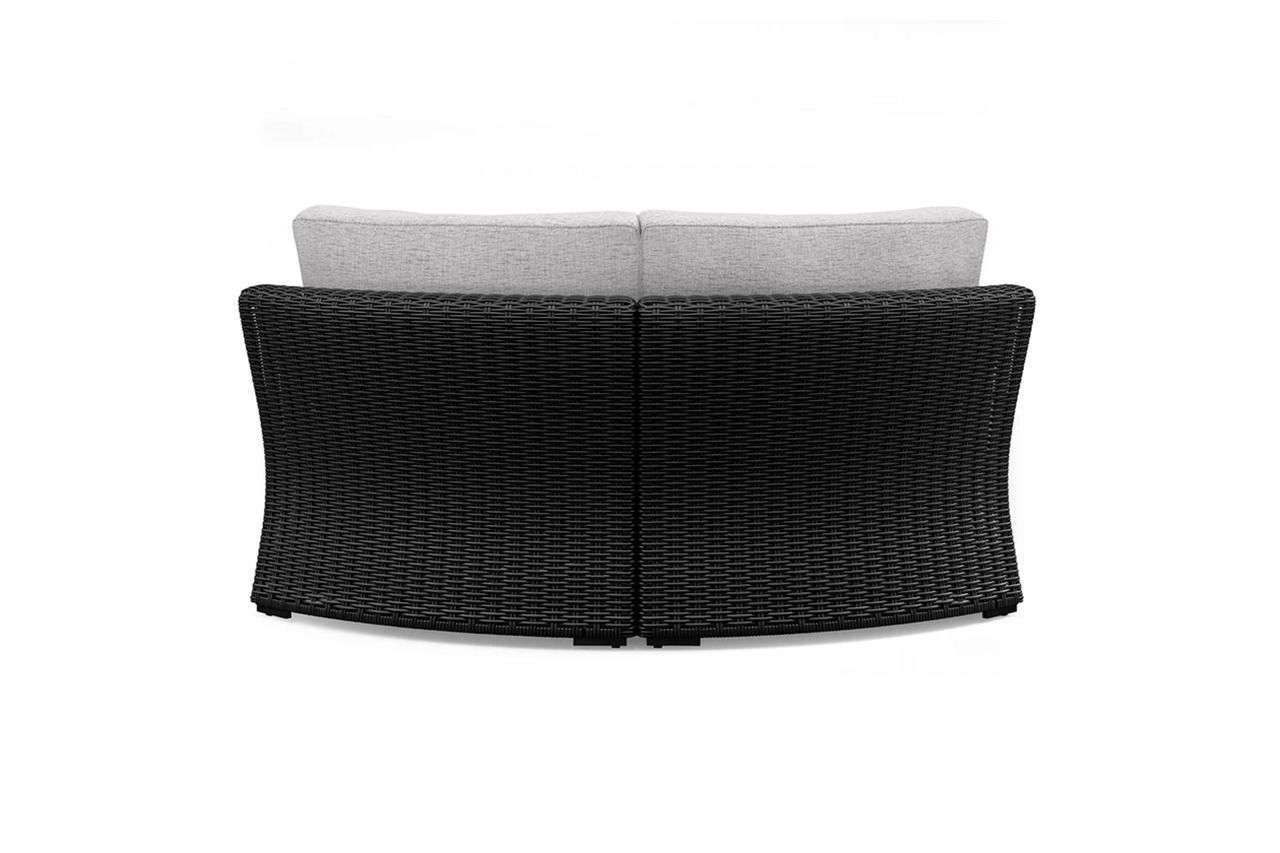 Beachcroft 4-Piece Outdoor Sectional In Black/Light Gray P792P2