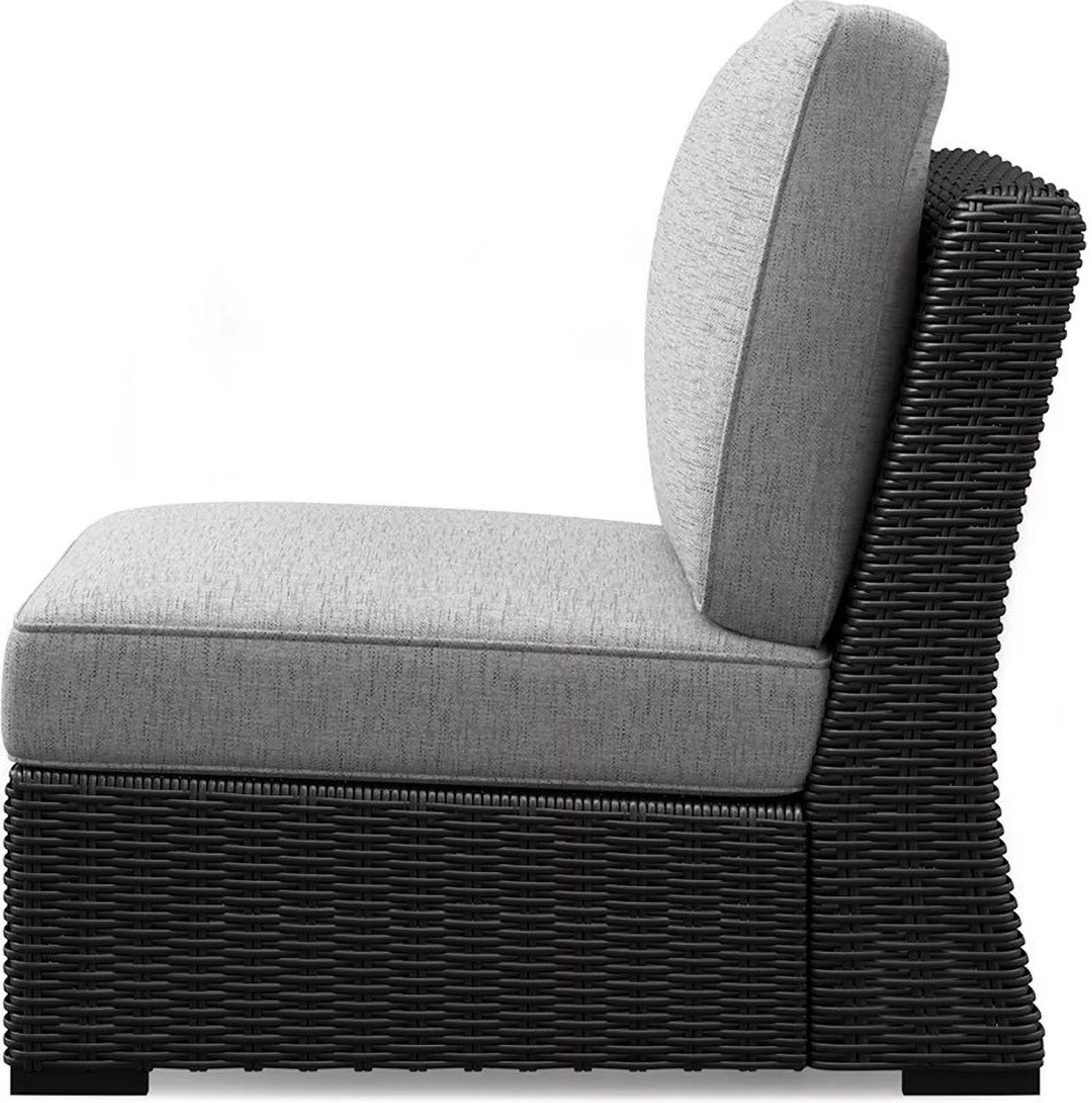 Beachcroft 5-Piece Outdoor Sectional In Black Light Gray P792P6
