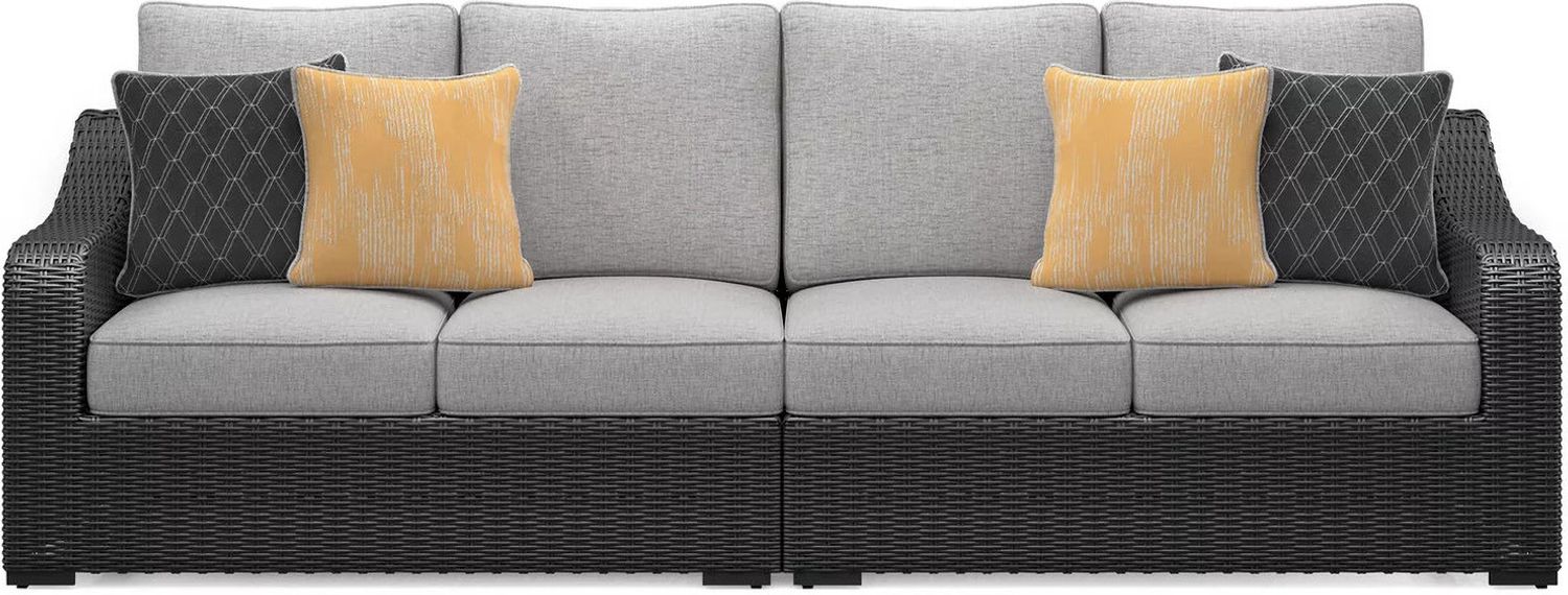 Beachcroft 5-Piece Outdoor Sectional In Black Light Gray P792P6