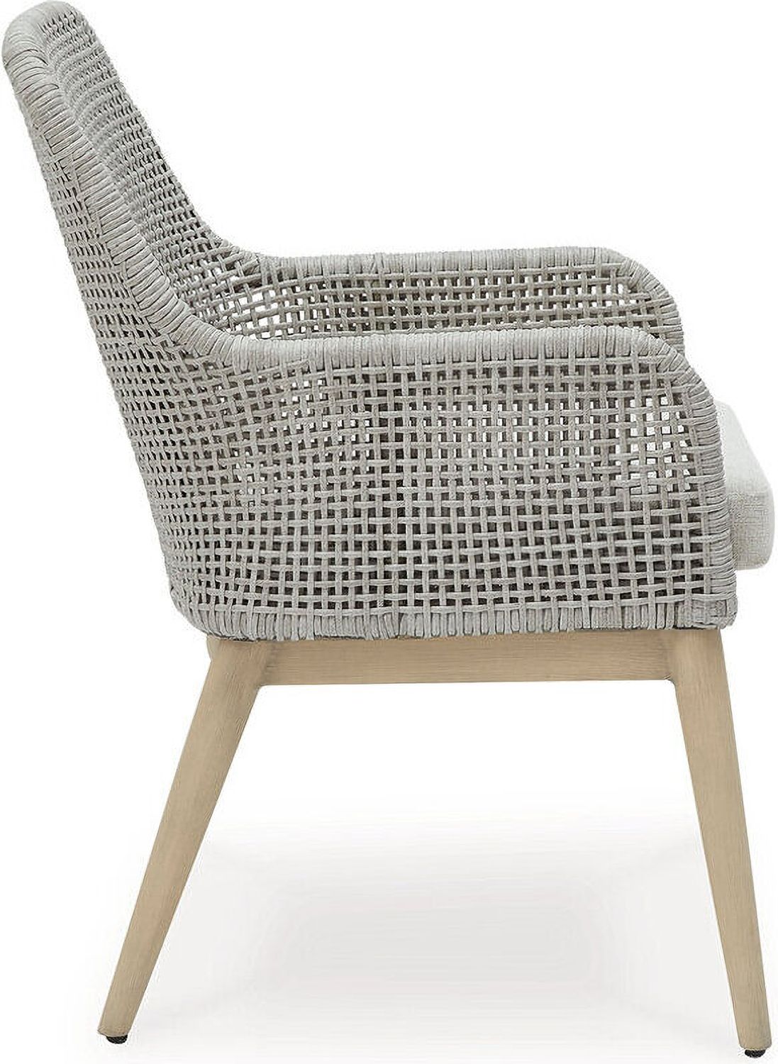 Seton Creek Gray Outdoor Dining Arm Chair Set of 2 P798601A