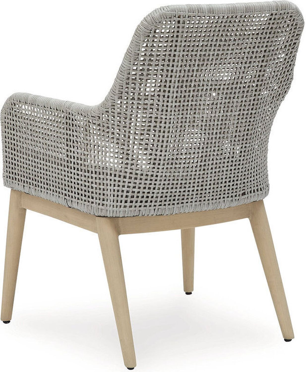 Seton Creek Gray Outdoor Dining Arm Chair Set of 2 P798601A