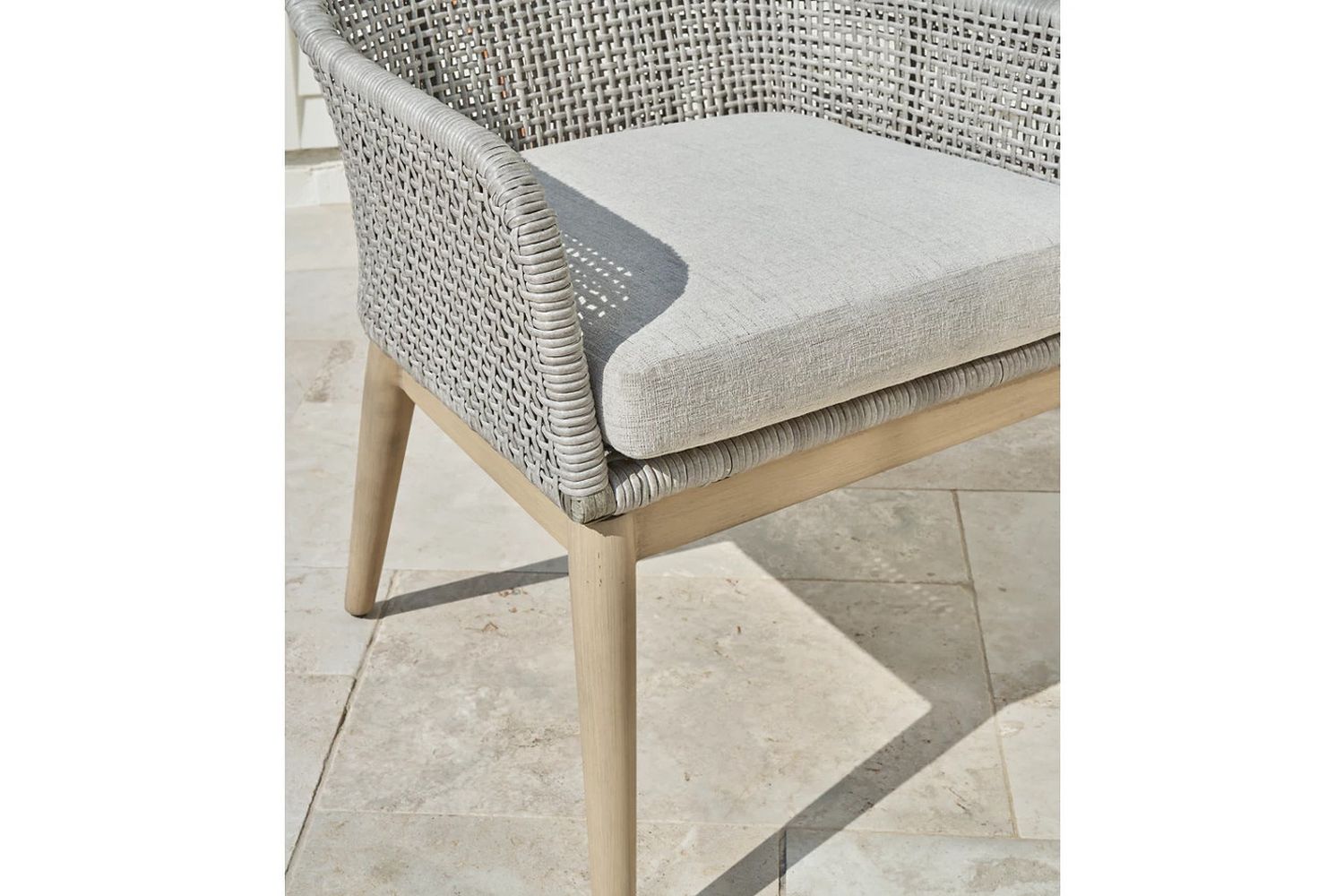 Seton Creek Gray Outdoor Dining Arm Chair Set of 2 P798601A