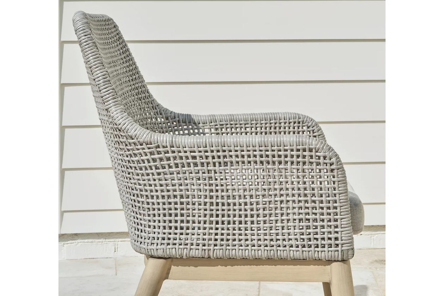 Seton Creek Gray Outdoor Dining Arm Chair Set of 2 P798601A