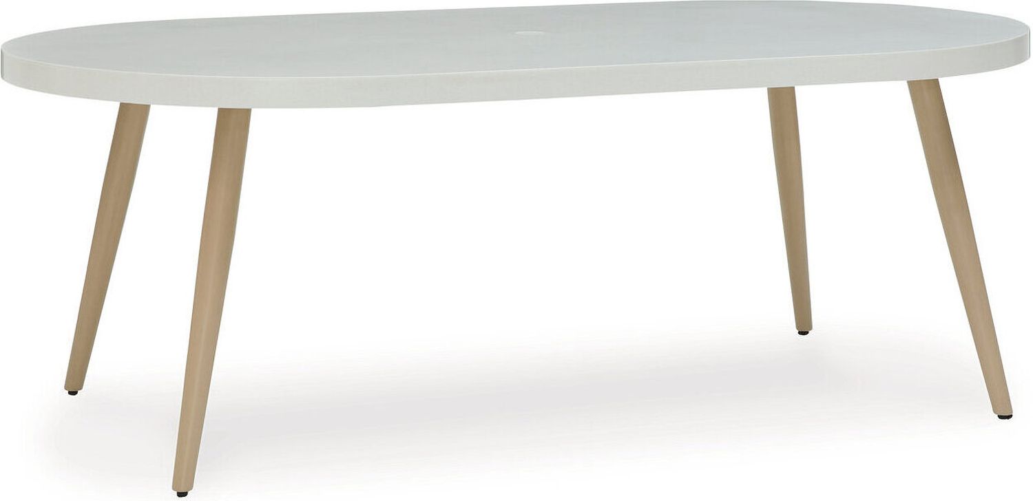 Seton Creek White Outdoor Dining Table P798625