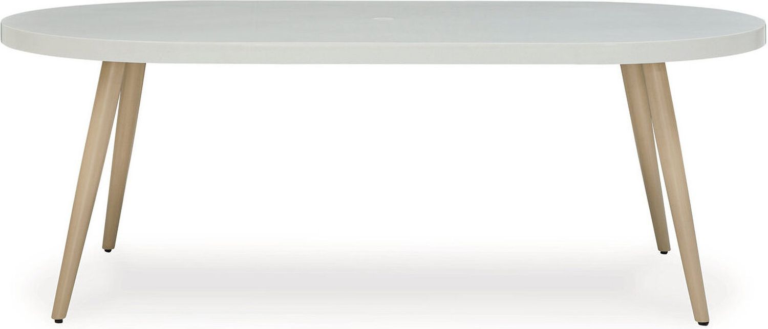 Seton Creek White Outdoor Dining Table P798625