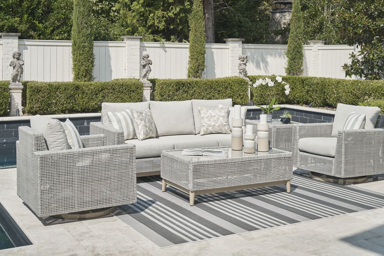 Seton Creek Gray Outdoor Coffee Table P798701