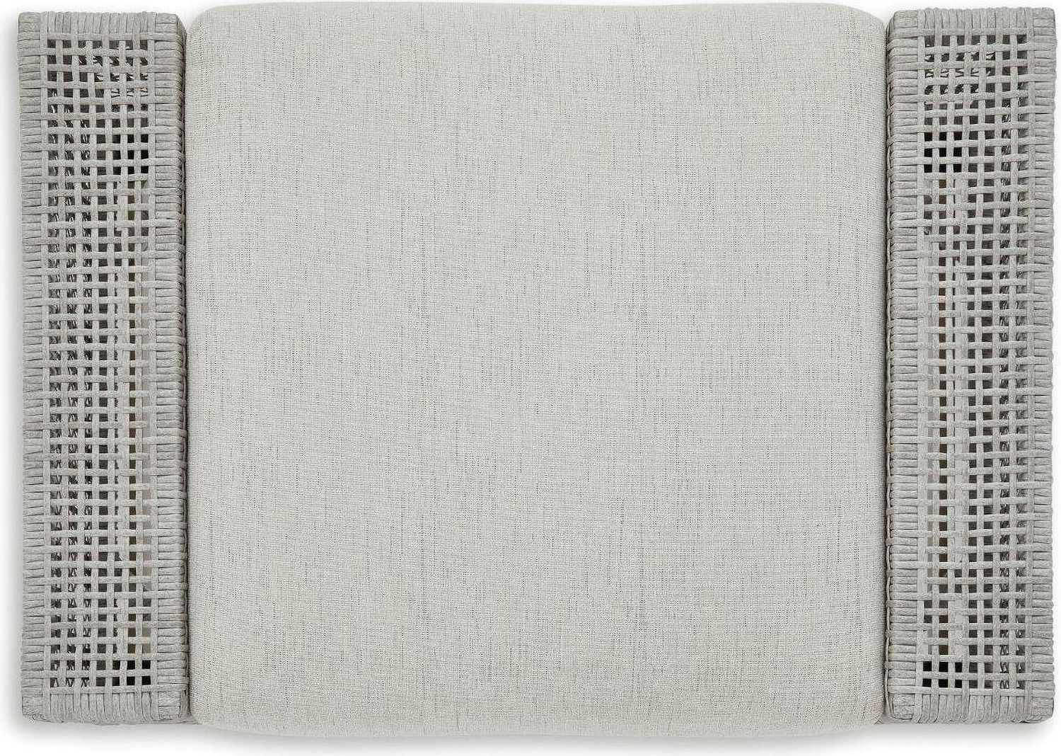 Seton Creek Gray Outdoor Ottoman With Cushion P798814