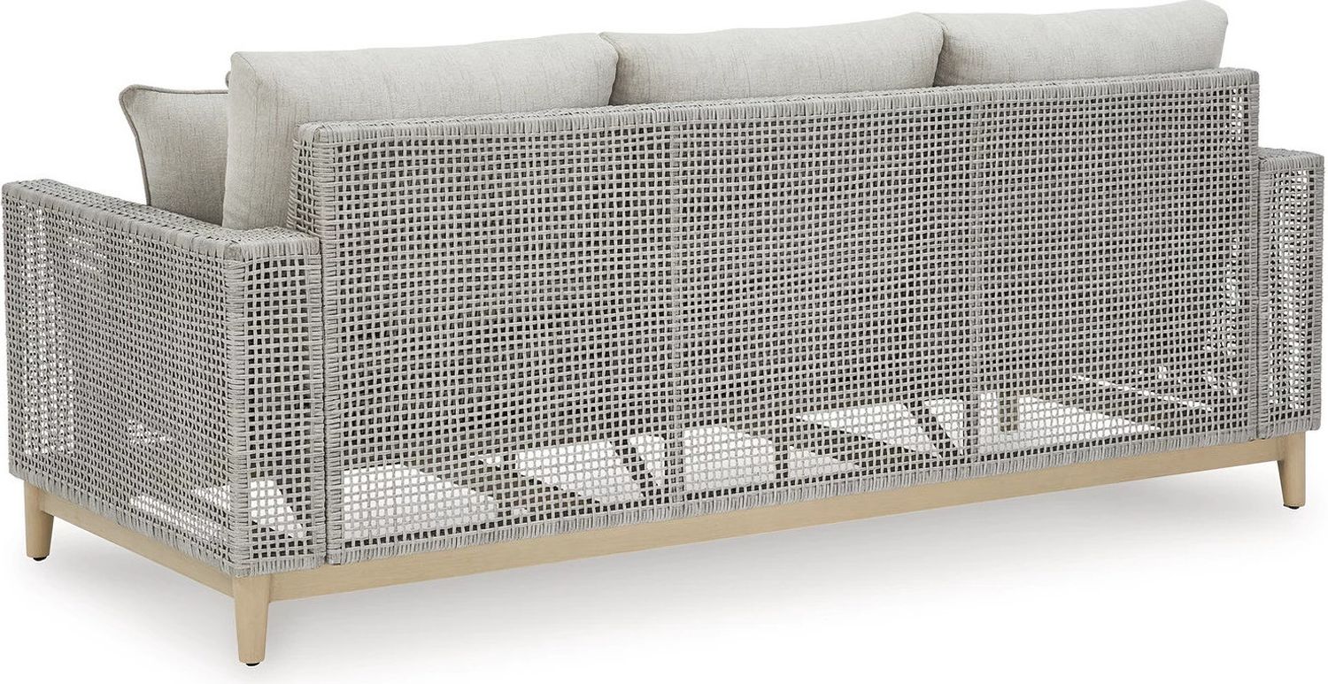Seton Creek Gray Outdoor Sofa With Cushion P798838