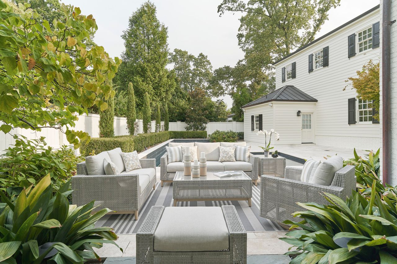 Seton Creek Gray Outdoor Sofa With Cushion P798838