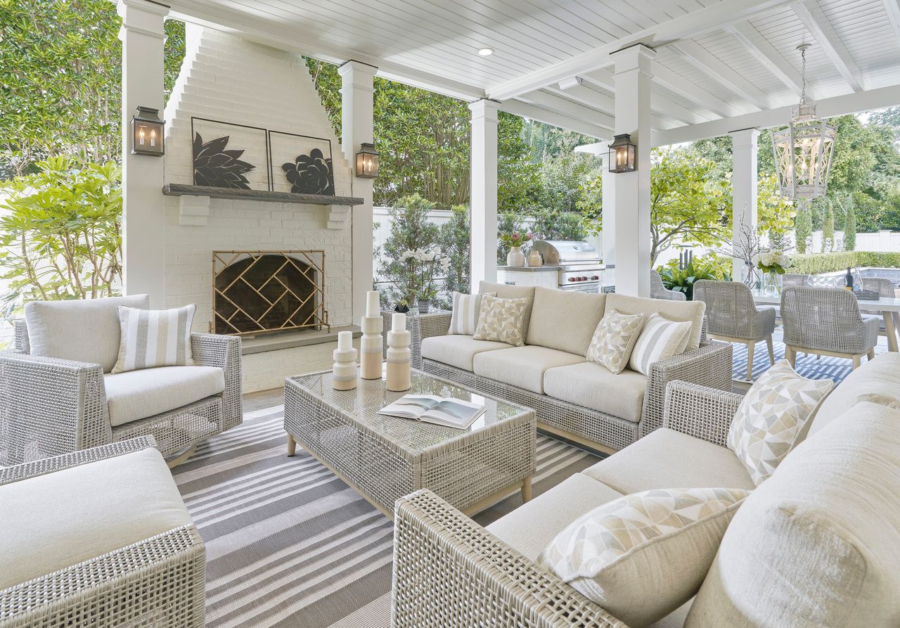Seton Creek Gray Outdoor Sofa With Cushion P798838