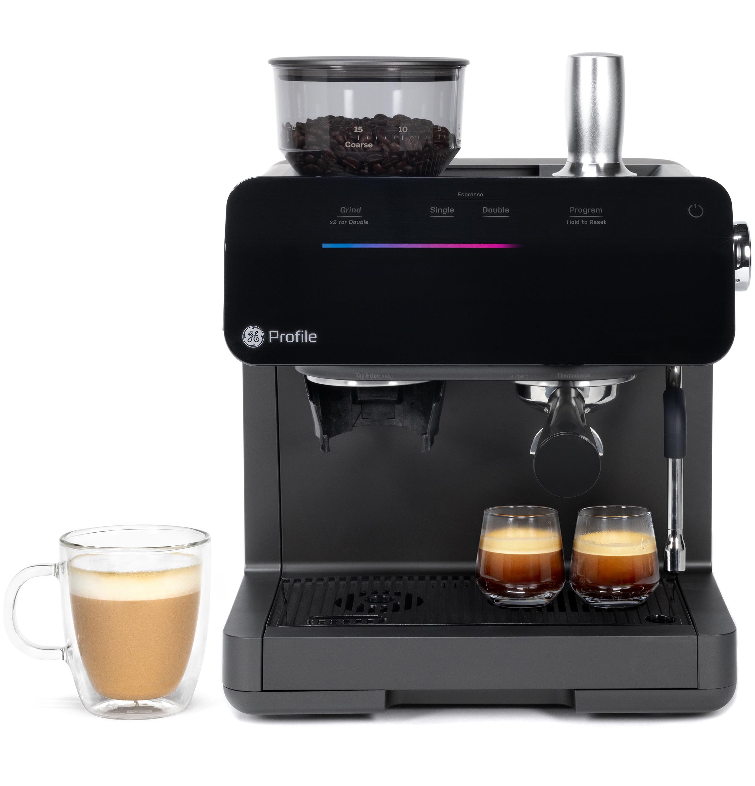 GE Profile Semi Automatic Espresso Machine + Frother P7CESAS6RBB
