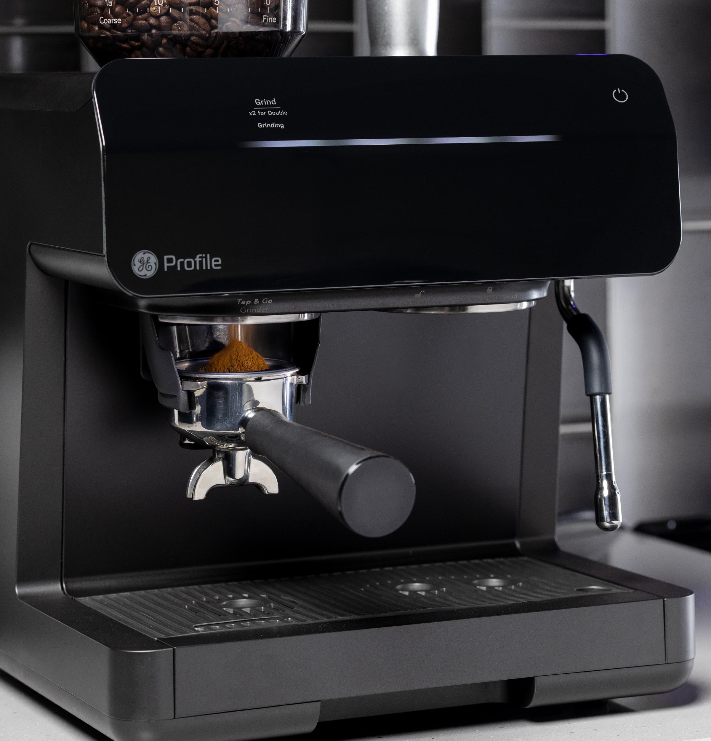 GE Profile Semi Automatic Espresso Machine + Frother P7CESAS6RBB