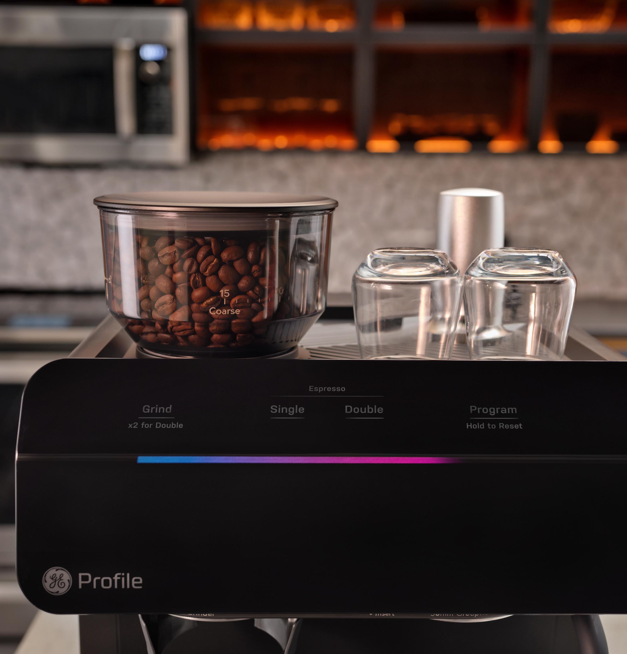 GE Profile Semi Automatic Espresso Machine + Frother P7CESAS6RBB