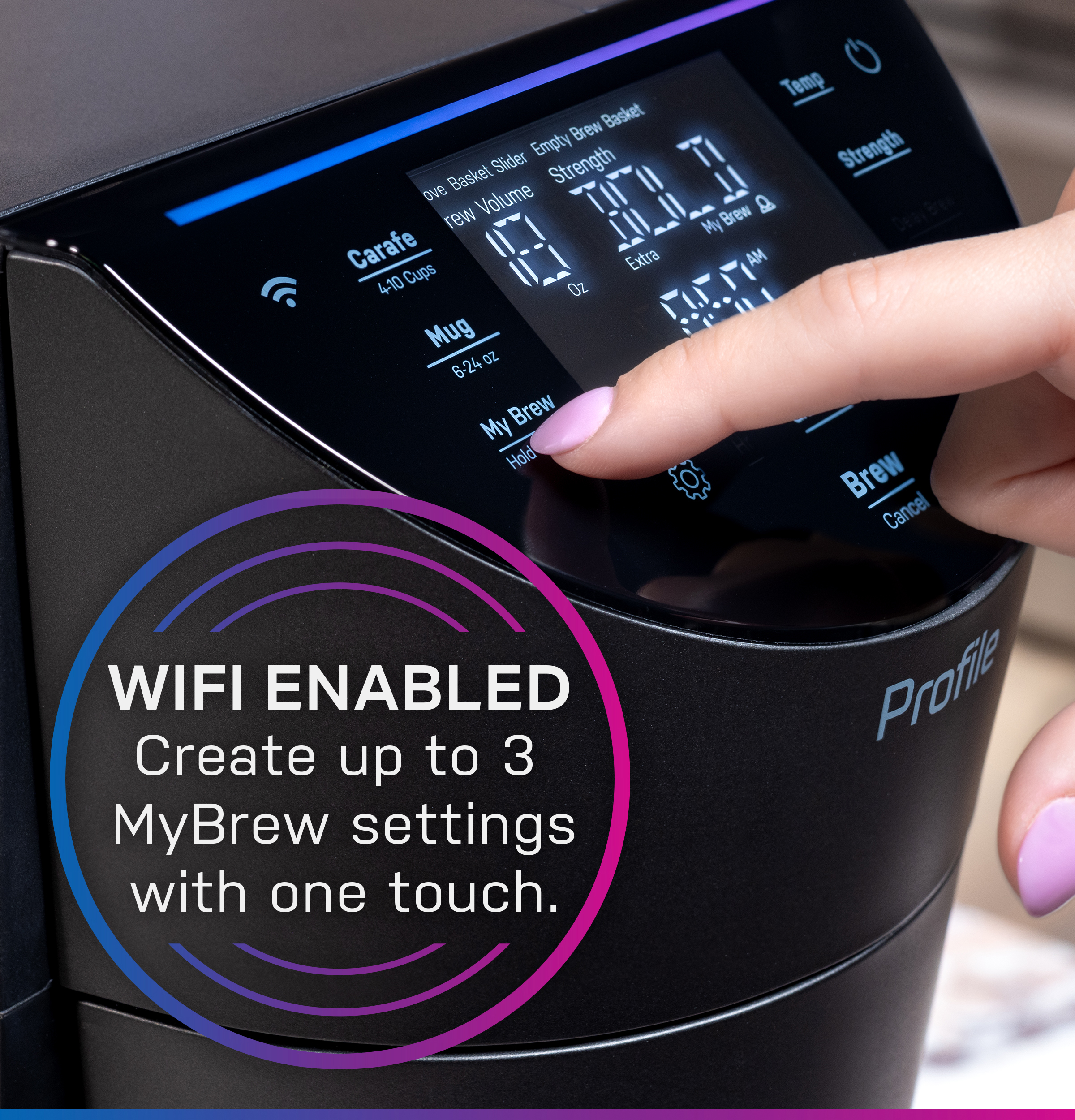 Smart Grind and Brew Coffee Maker with Podless Single Serve P7CGAAS6TBB