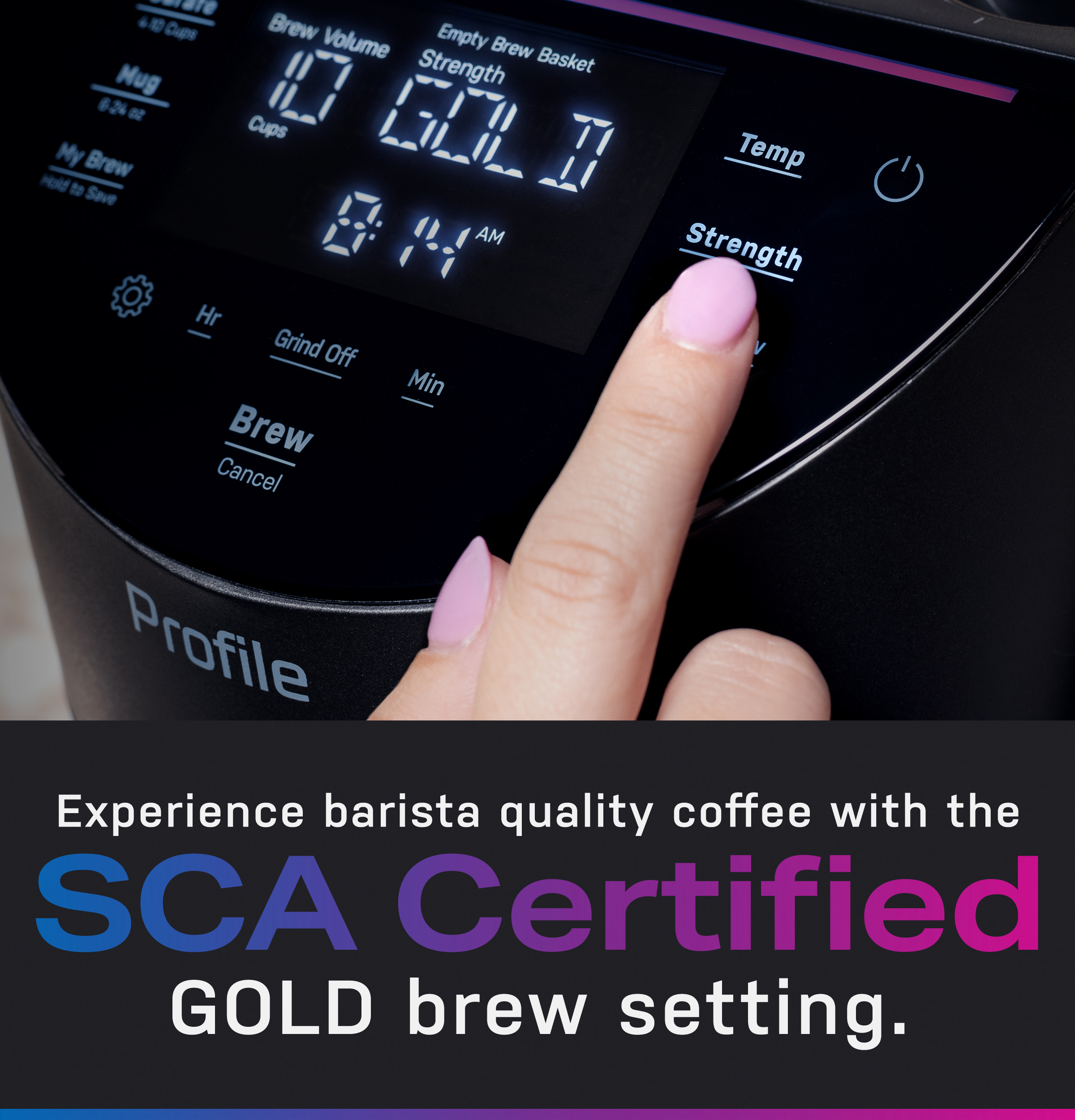 Smart Grind and Brew Coffee Maker with Podless Single Serve P7CGAAS6TBB