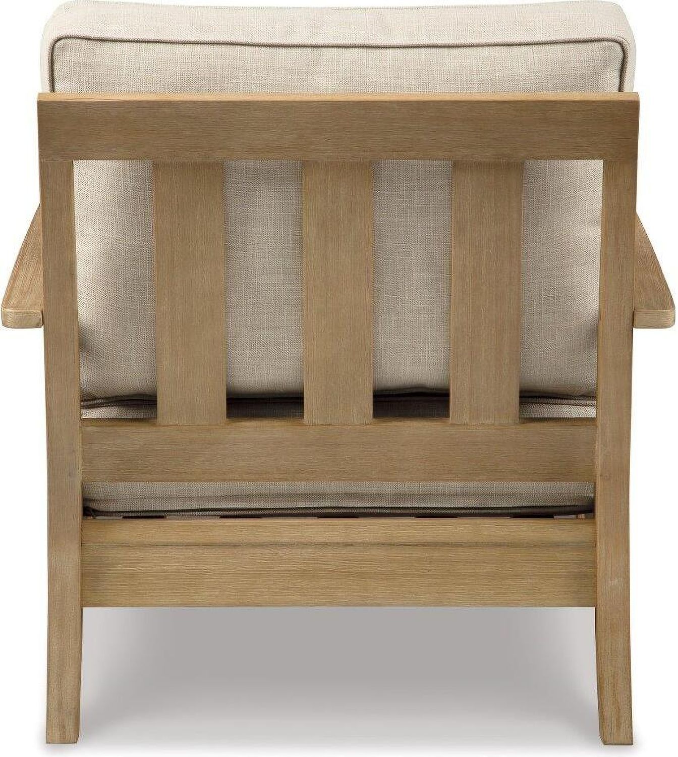 Clare View Beige Outdoor Lounge Chair With Cushion P801820