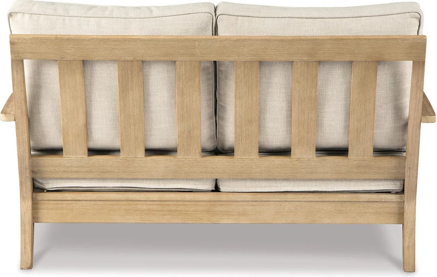 Clare View Beige Outdoor Loveseat with Cushion P801835