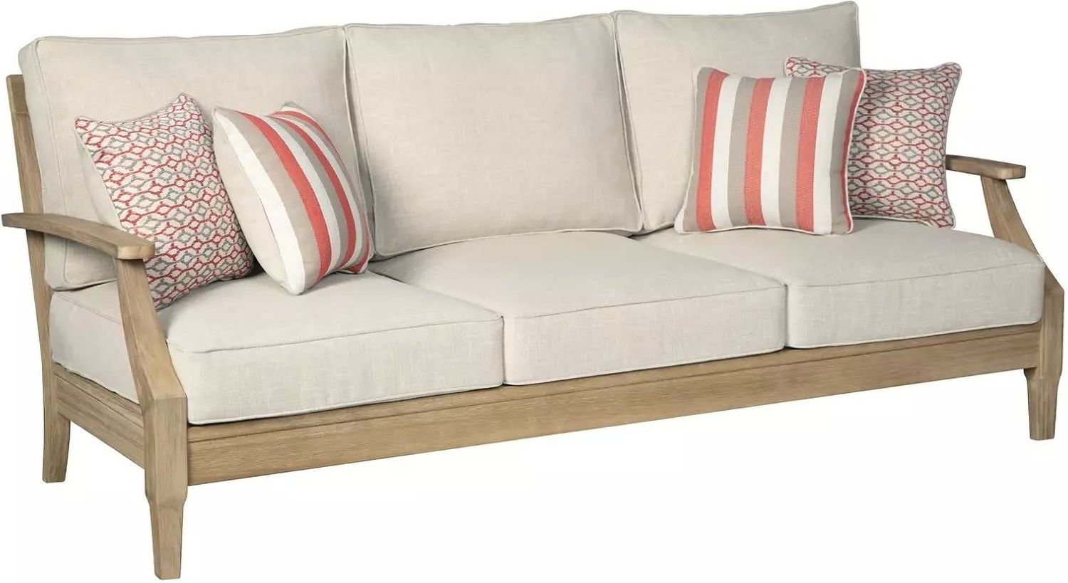 Clare View Beige Outdoor Sofa with Cushion P801838