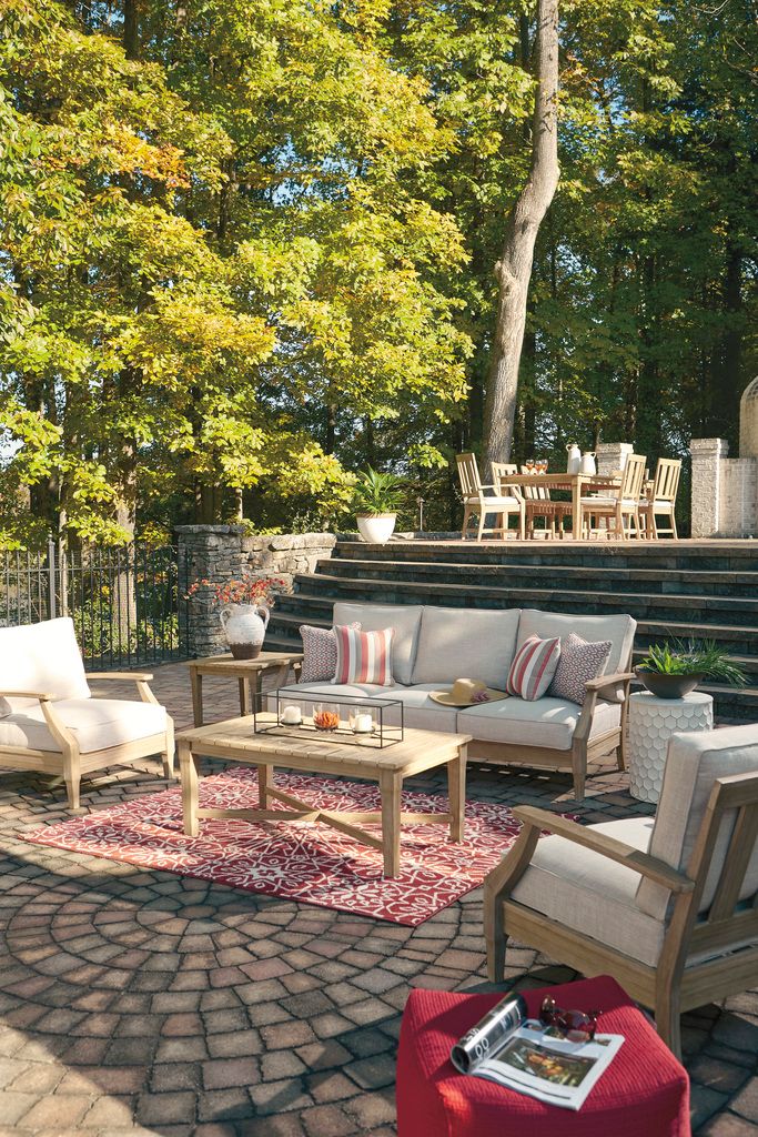 Clare View Beige Outdoor Sofa with Cushion P801838