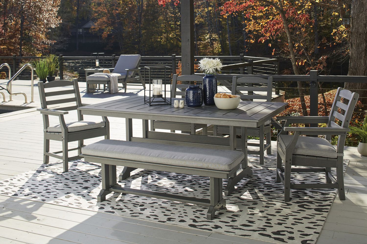 Visola Gray Arm Chair With Cushion Set of 2 P802601A