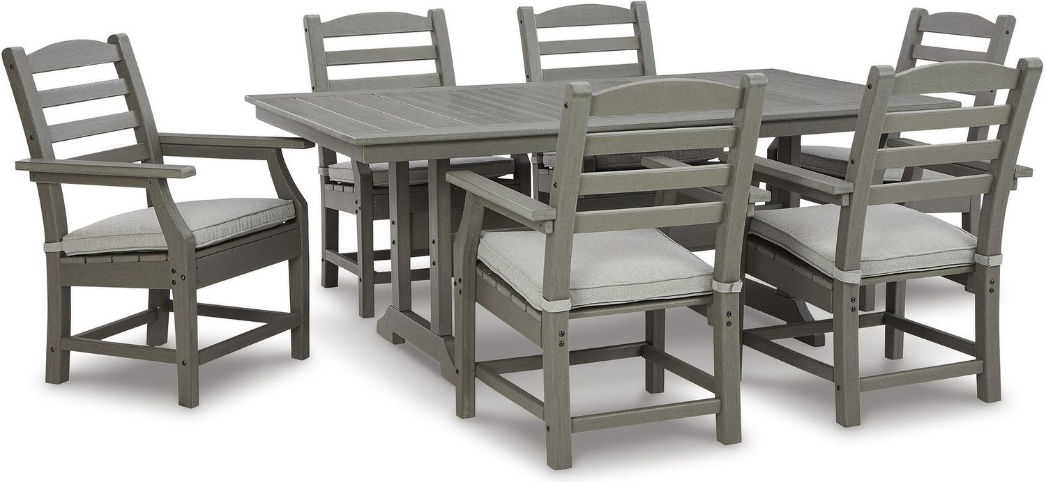 Visola Gray Arm Chair With Cushion Set of 2 P802601A