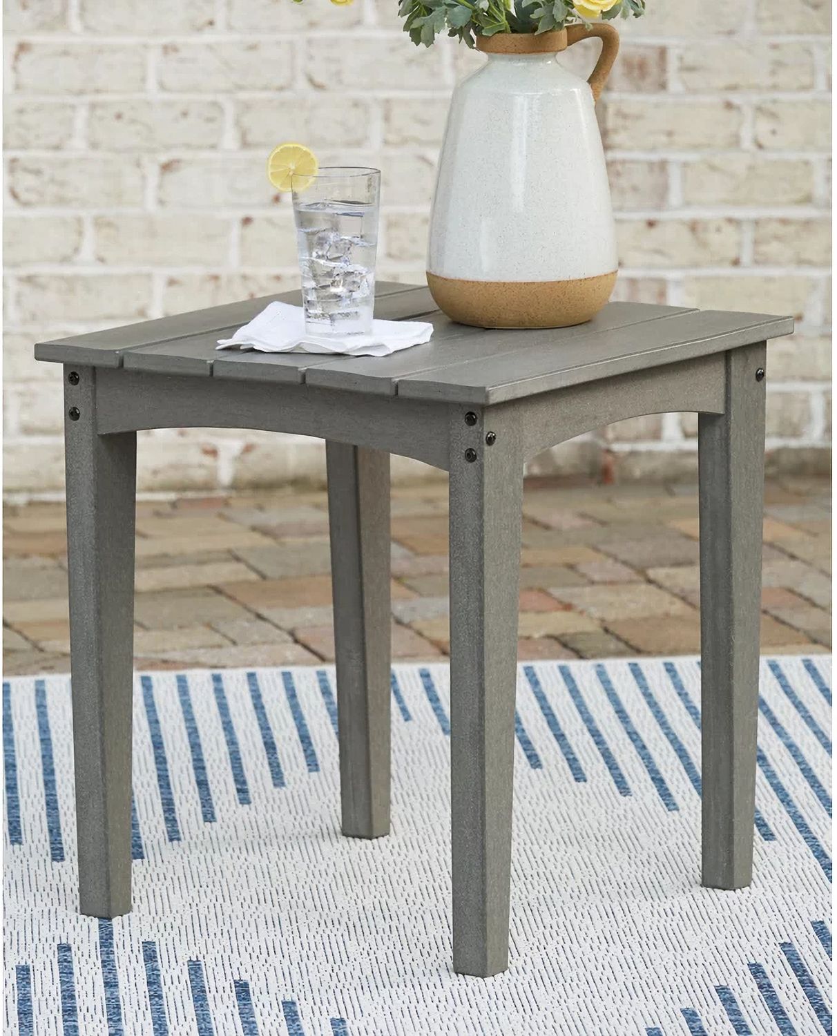 Visola Gray Square End Table P802702