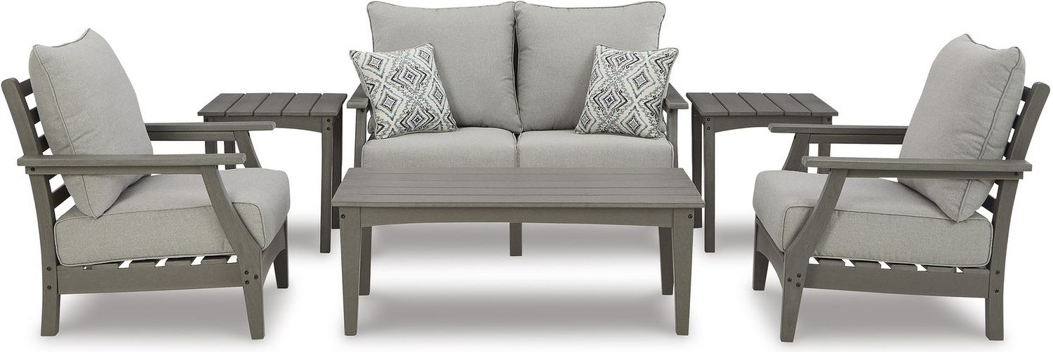 Visola Gray Square End Table P802702