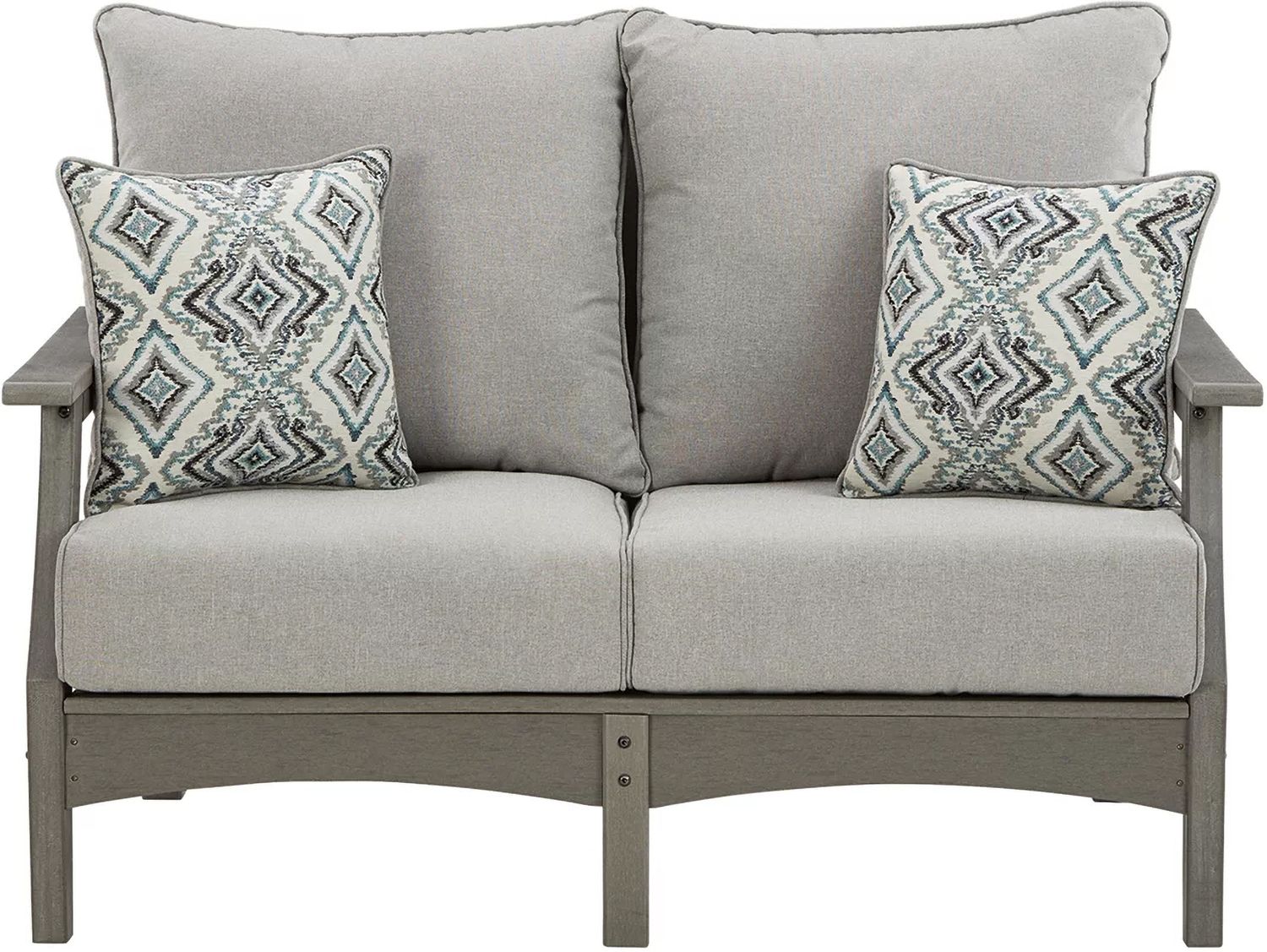 Visola Gray Loveseat w/Cushion P802835