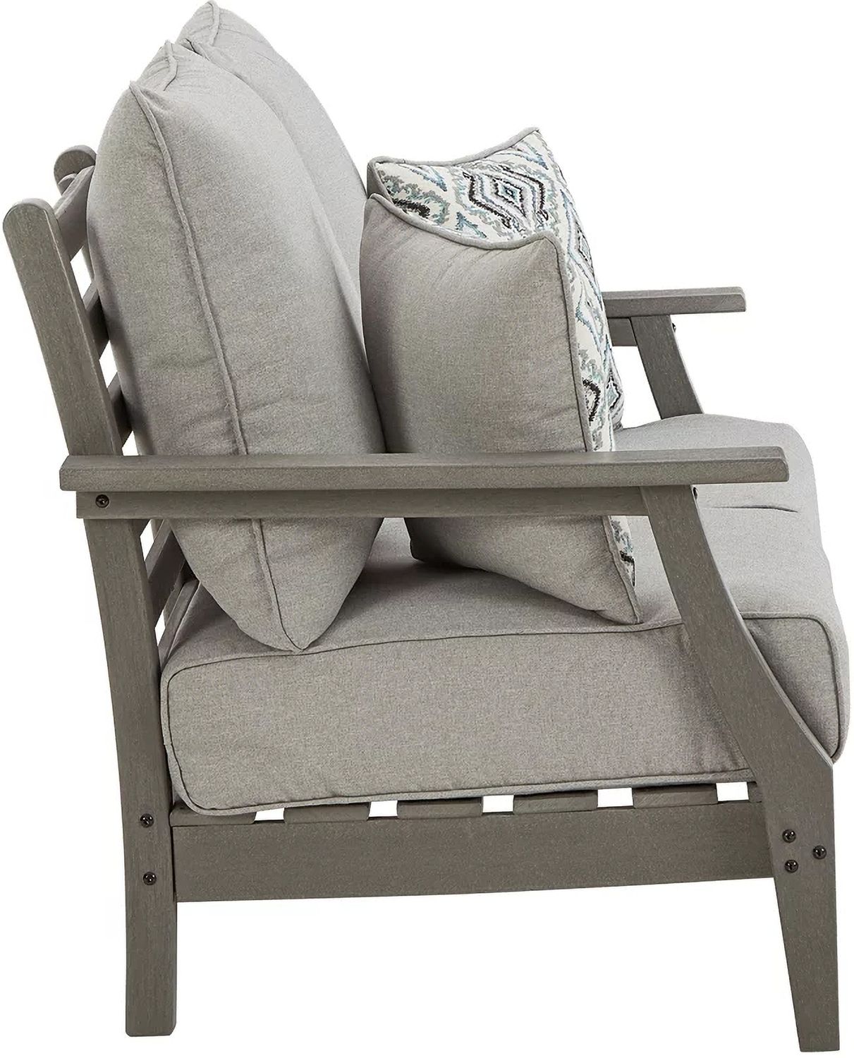 Visola Gray Loveseat w/Cushion P802835