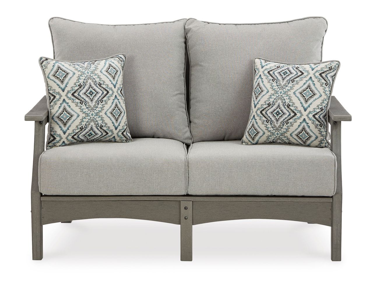 Visola Gray Loveseat w/Cushion P802835
