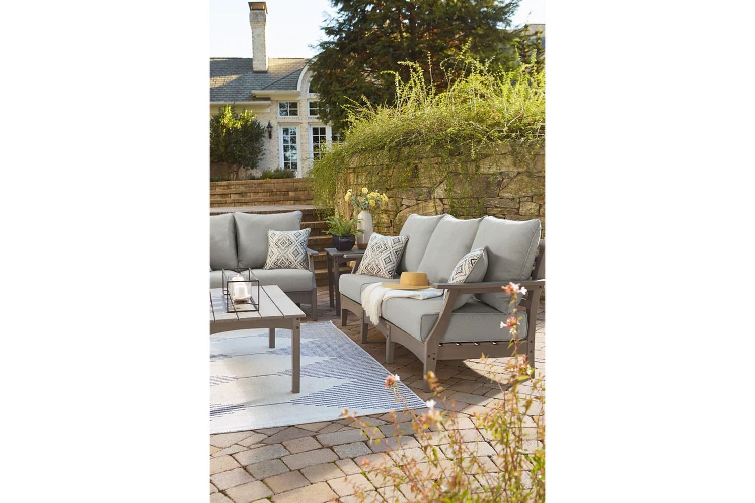 Visola Gray Sofa with Cushion P802838
