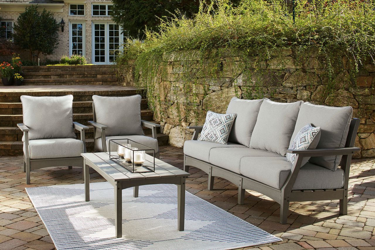 Visola Gray Sofa with Cushion P802838