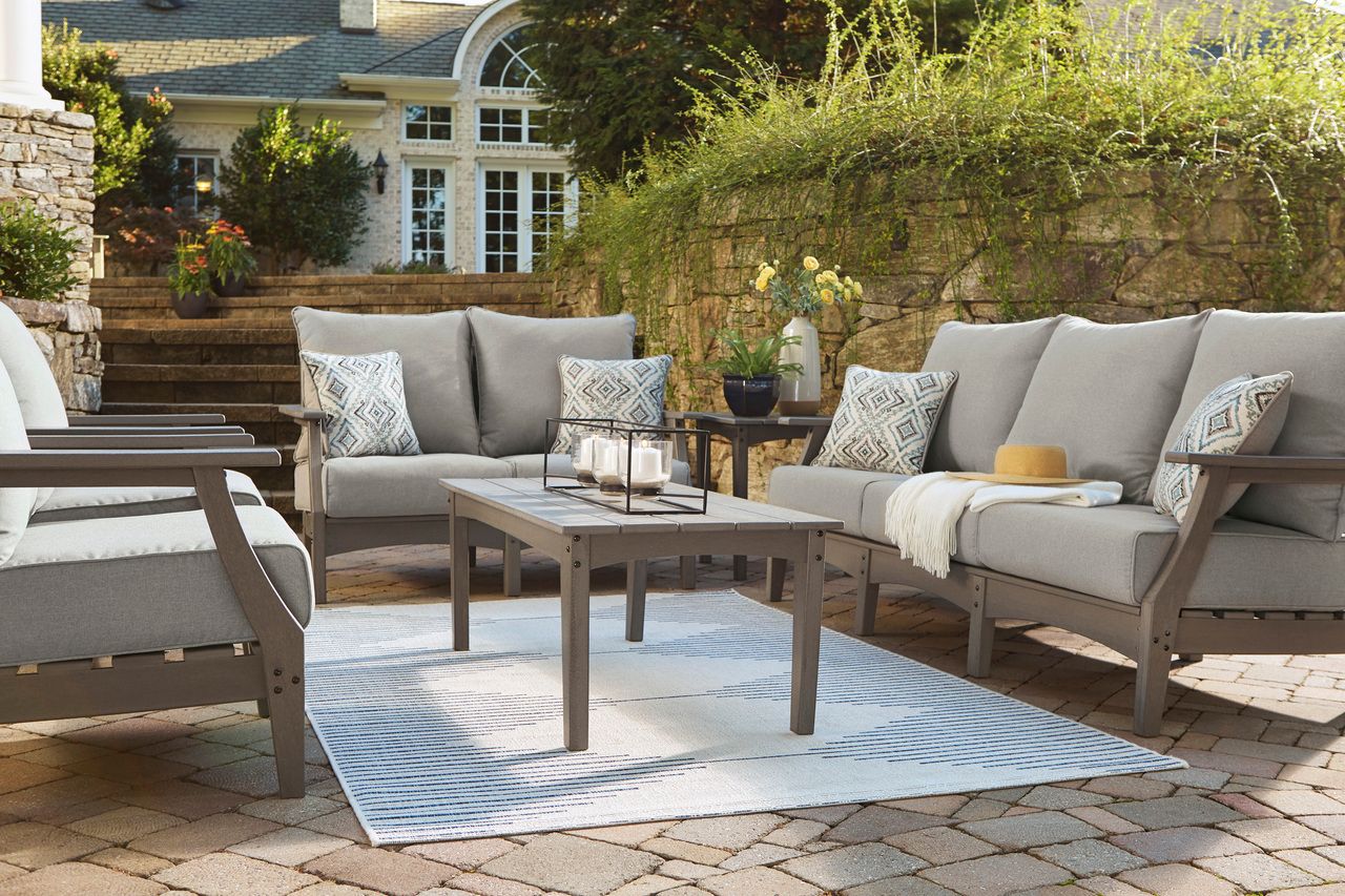 Visola Gray Sofa with Cushion P802838