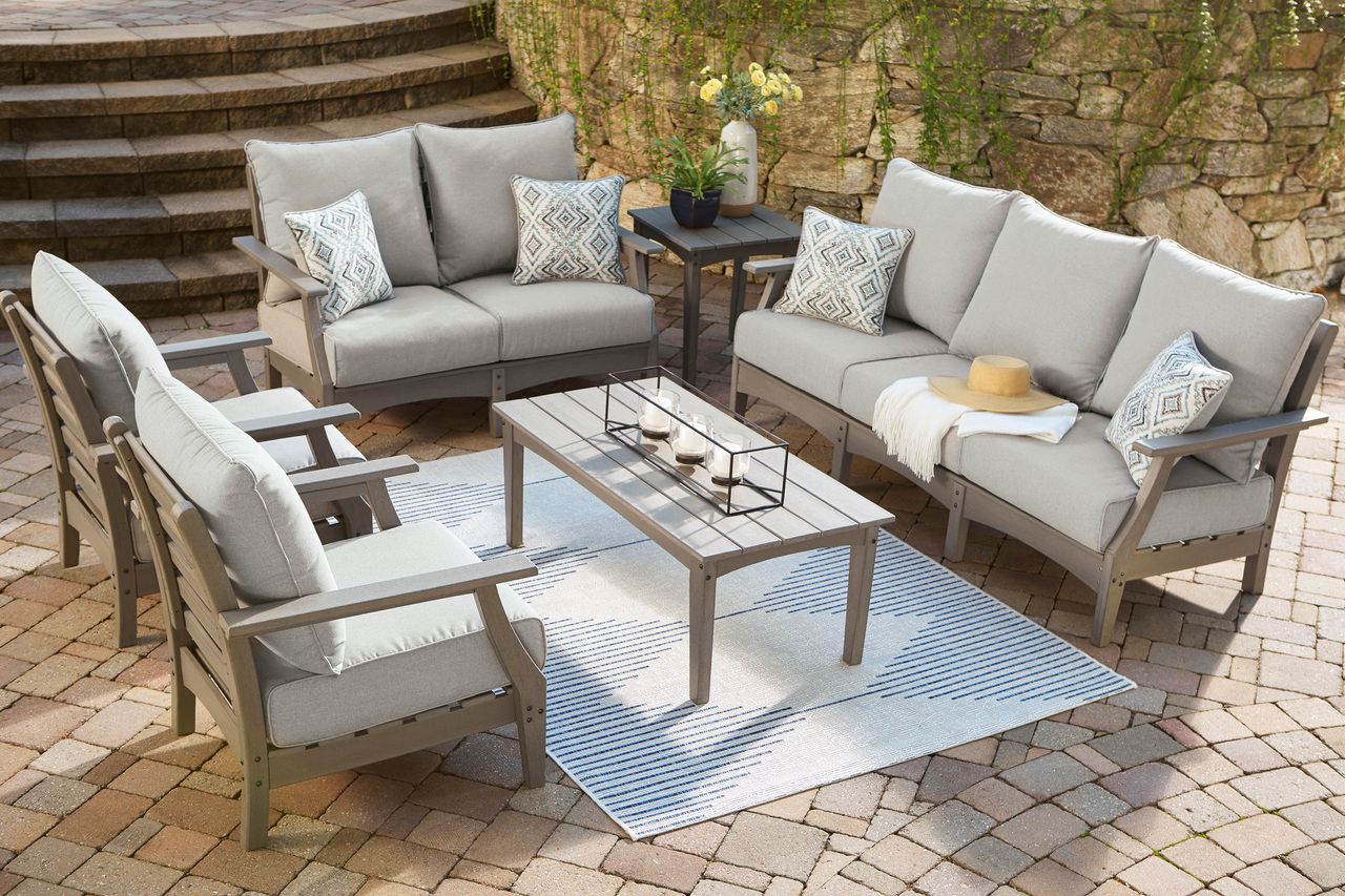 Visola Gray Sofa with Cushion P802838