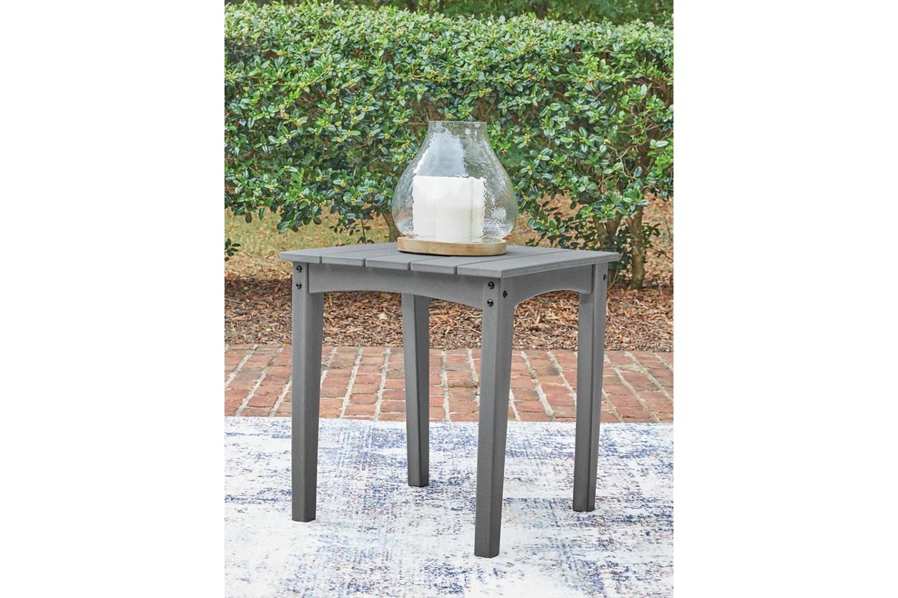 Lone View Bay Outdoor End Table In Gray P803702