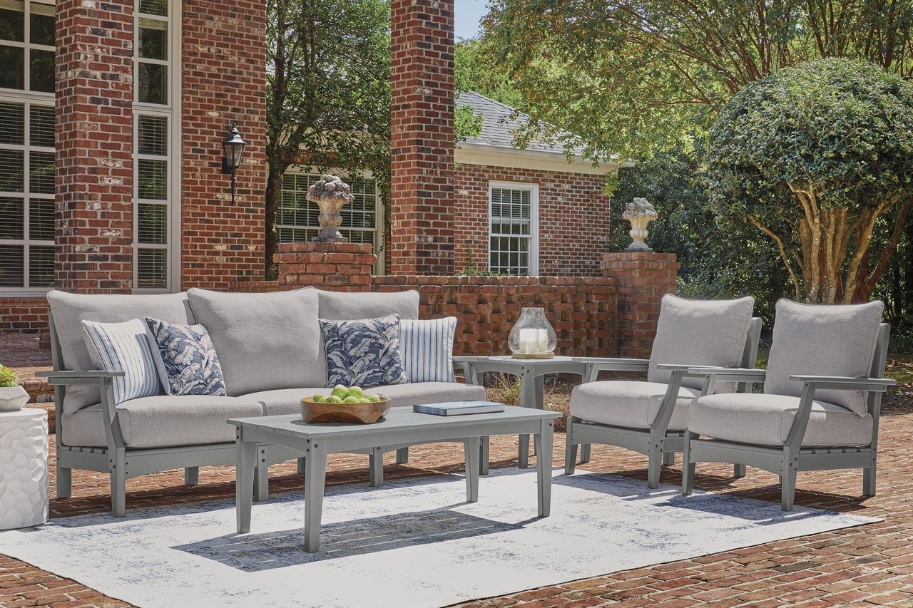 Lone View Bay Outdoor End Table In Gray P803702