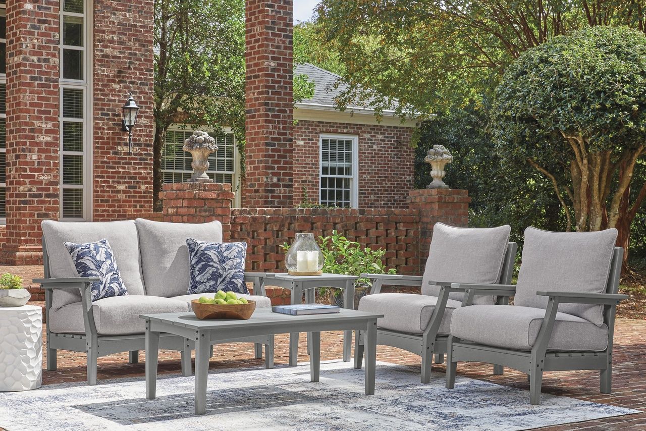 Lone View Bay Outdoor End Table In Gray P803702