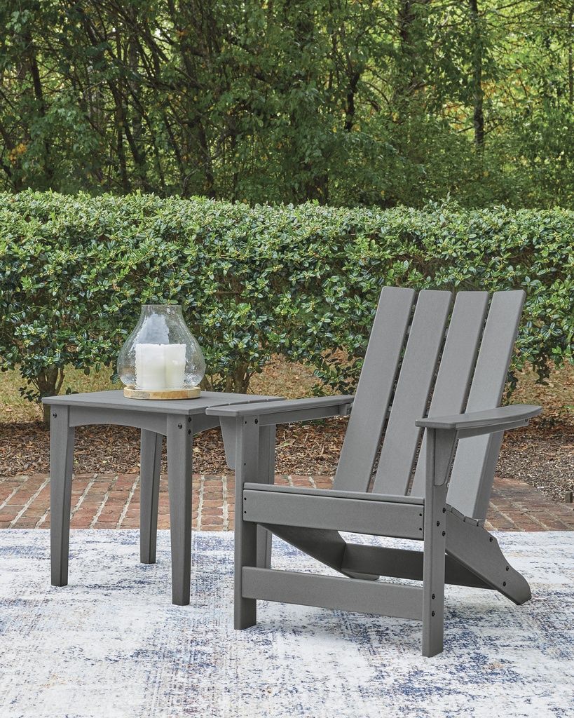 Lone View Bay Adirondack Chair In Gray P803898